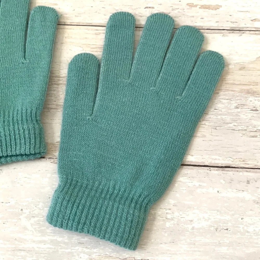GapKids Teal Mittens Kids Gloves Unisex Boys Girls Fits 8-12yrs Gap Brand